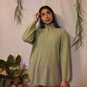 Y2K Green Sweater